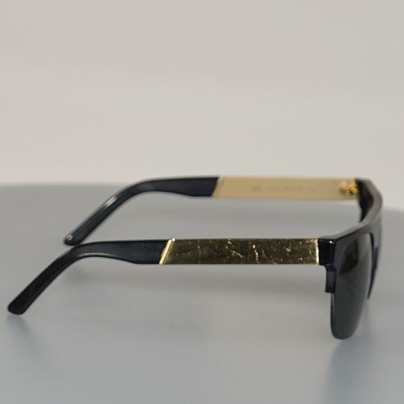 Retrosuperfuture Flat Top Andrea Francis Sunglasses BLK/GLD - Picture 6 of 7